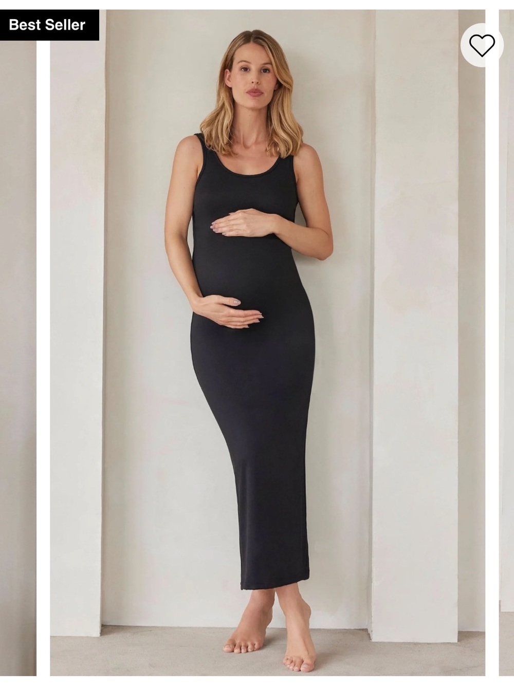 Women's Black Maxi Tank Dress